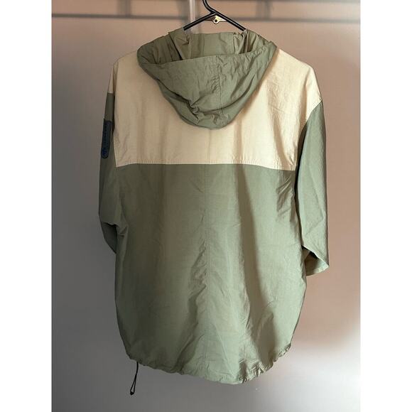 Vintage Columbia Men’s Small Green Windbreaker Jacket Pullover - Picture 2 of 3